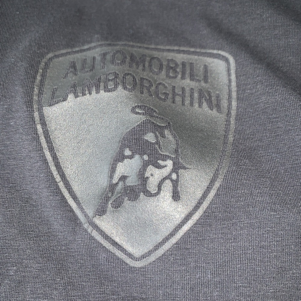 Automobili Lamborghini Racing T Shirt Black Mens Size XL‎ Spots Long Sleeve VTG